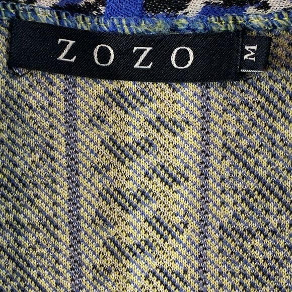 Zozo Women’s Open Front Cardigan Sweater Fringe Hem Mid Length Size Medium - Picture 3 of 10